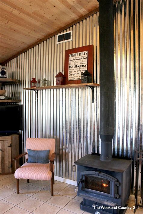 interior corrugated metal